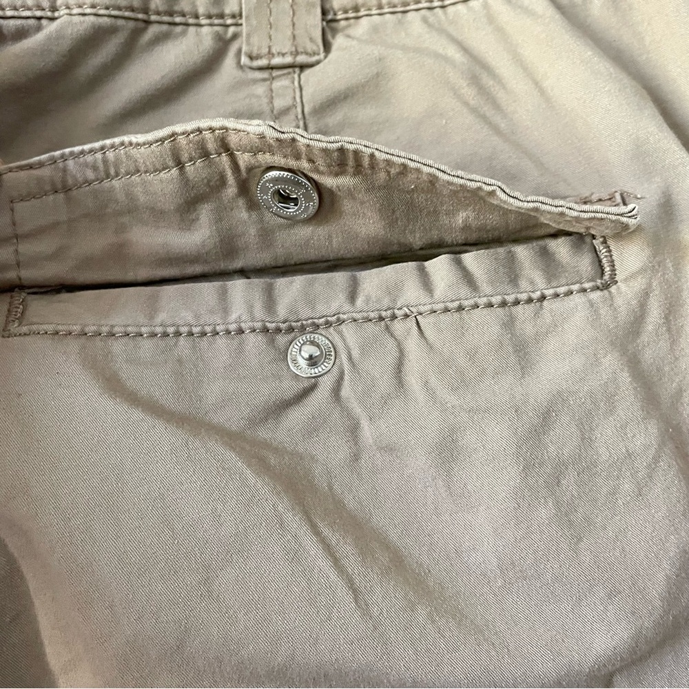 Calvin Klein Jeans Cargo Utility Pants Women’s 8 Khaki Tan Y2K Streetwear Grunge - Picture 10 of 14